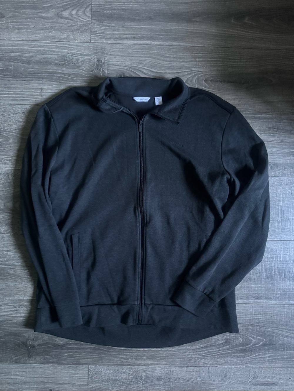 Calvin Klein Men's Black Full-Zip Sweater Jacket